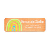 Artisan Raw Canvas Rainbow  Handmade Happiness  (Vorne)