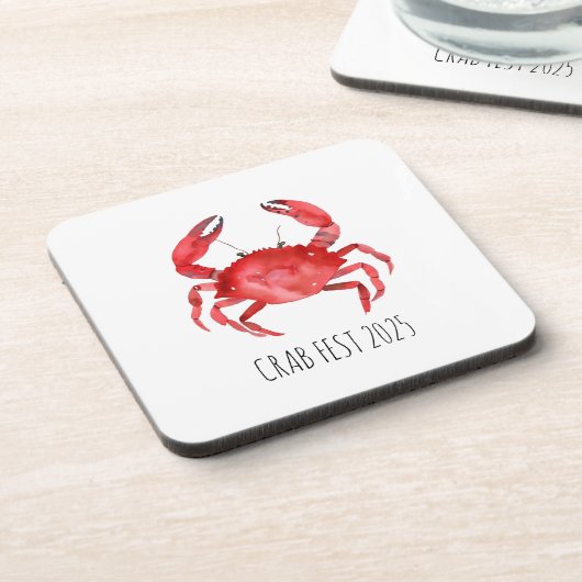 Artisan Red Crab EVENT NAME Küstengenuss Getränkeuntersetzer (Linke Seite)