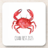 Artisan Red Crab EVENT NAME Küstengenuss Getränkeuntersetzer (Vorderseite)
