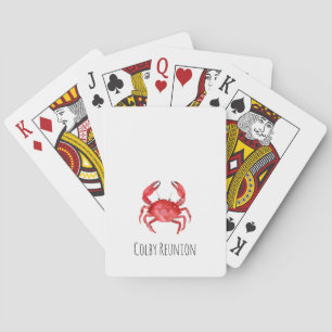 Artisan Red Crab Wiedersehen NAME Coastal Fun Spielkarten