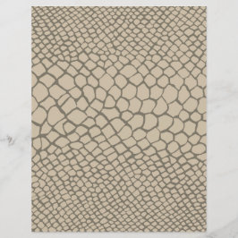 Artisan Reptile Muster Snakeskin Taupe Chic Craft