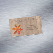 Artisan Rustic Christmas Magnetische Visitenkarte (Beispiel)