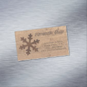Artisan Rustic Christmas Magnetische Visitenkarte (Beispiel)