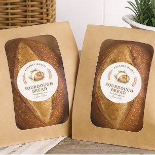 Artisan-Sauerteigbrot-Etikett Runder Aufkleber