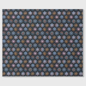 Artisan Snowflake Wrapping Paper Geschenkpapier (Flach)