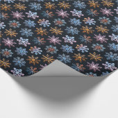 Artisan Snowflake Wrapping Paper Geschenkpapier (Ecke)