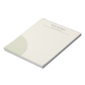 Artisan Studio Notepad Sage Minimalist Stationery Notizblock (Rotiert)