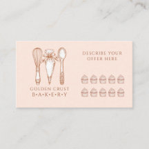Artisan-Törtchen-Bäckerei-Backwerkzeuge-Treuekarte