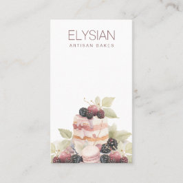 Artisan Watercolor Baker Bakery Konditorei Koch Visitenkarte
