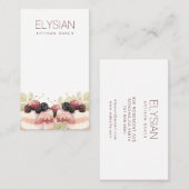 Artisan Watercolor Baker Bakery Konditorei Koch Visitenkarte (Vorne/Hinten)