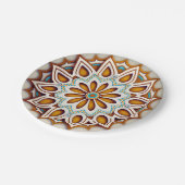 Artisana marokkanisches andalusisches Mosaik Pappteller (Schrägansicht)