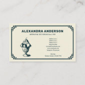 Artisanal Ice Creme Vintag Visitenkarte (Rückseite)