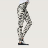 Artisanal Micro-Checkered  Leggings  (Rechts)