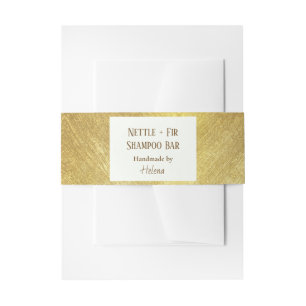 Artisanal Shampoo Bar Soap Band Wrap