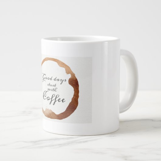 "Artisan's Brew: Specialty Coffee Tasse" Jumbo-Tasse (Vorderseite Rechts)