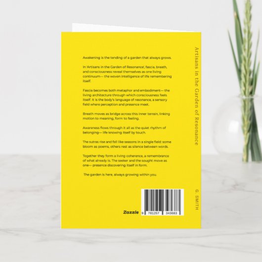 Artisans in the Garden of Resonance Karte (Rückseite)