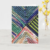 Artisanware Strick Karte (Gelbe Blume)