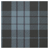 Artischblau grau, schwarz/blau Streifen kariert Stoff (Nahaufnahme)