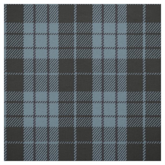 Artischblau grau, schwarz/blau Streifen kariert Stoff (Muster)