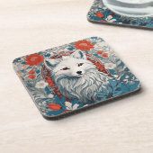 Artische Foxenwelt Getränkeuntersetzer (Linke Seite)