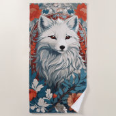 Artische Foxenwelt Strandtuch (Vorderseite)