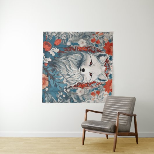 Artische Foxenwelt Wandteppich (Beispiel (Horizontal))