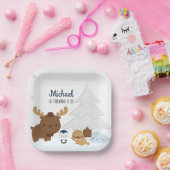 Artische Tiere Party Winter Animals Party Pappteller (Party)