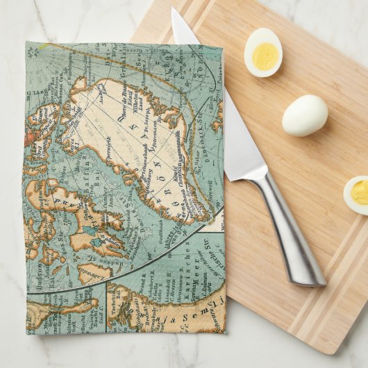 Artischer Ozean Geschirrtuch (Viertel Falte)