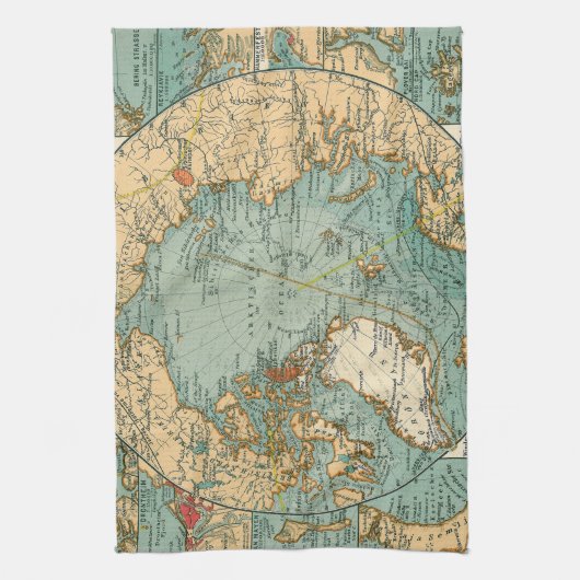 Artischer Ozean Geschirrtuch (Vertikal)