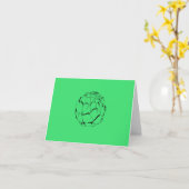 Artischocke Karte (Gelbe Blume)