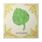 Artischocke mit klassischem Blätter Fliese (Vorderseite)