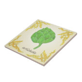 Artischocke mit klassischem Blätter Fliese (Seite)