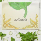 Artischocke mit klassischem Blätter Küchentuch (Gefaltet)