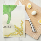 Artischocke mit klassischem Blätter Küchentuch (Viertel Falte)