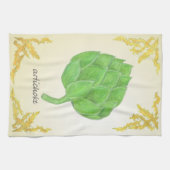 Artischocke mit klassischem Blätter Küchentuch (Horizontal)