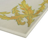 Artischocke mit klassischem Blätter Schneidebrett (Ecke)