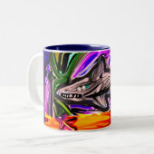 Artischocke Zweifarbige Tasse (Vorderseite Links)