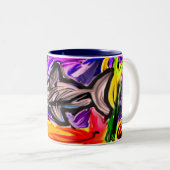 Artischocke Zweifarbige Tasse (VorderseiteRechts)