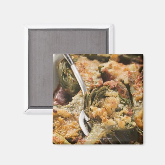 Artischocken mit Gratin Magnet (Vorderseite/Rückseite)