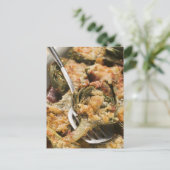 Artischocken mit Gratin Postkarte (Stehend Vorderseite)