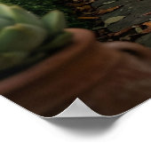 Artischocken-Nashorn Poster (Ecke)