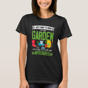 Artischocken Veganer Gartenbau Gärtner Pflanze V T-Shirt