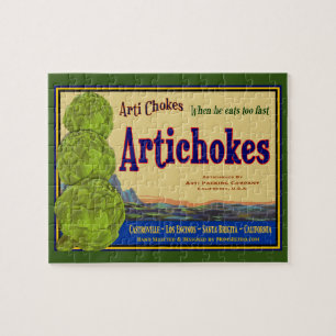 Artischocken Vintage-Kiste Art-Puzzle Puzzle