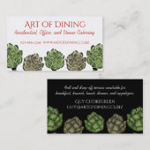 Artischocken Visitenkarte (Vorne/Hinten)