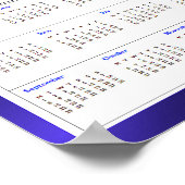 ArtIslamia 2025 Kalender der islamischen religiöse Poster (Ecke)