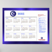 ArtIslamia 2025 Kalender der islamischen religiöse Poster (Vorne)