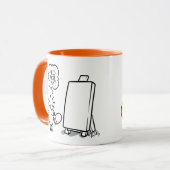 ARTIST AND CAT Tasse von Jeff Willis Art (Vorderseite Links)