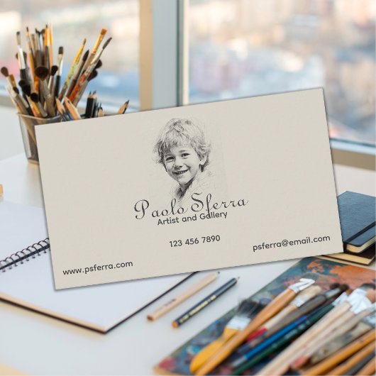 Artist and Gallery Visitenkarte