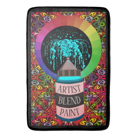 Artist Blend Paint Bath / Work Mat Badematte (Vorderseite Vertikal)