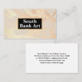 Artist Brush Strokes | Abstrakte Ebenen Visitenkarte (Vorne/Hinten)